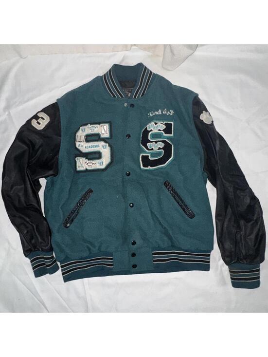 Holloway Other - Vintage Letterman Jacket Holloway Sheldon Huskies Sacramento Faux Leather Arms